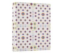Carpeta de archivos, 3 anillos de 1.5 pulgadas, paquete de 1 malvado de ojos