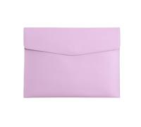 Carpeta de archivos A4 de cuero tipo sobre, portadocumentos, maletín, bolsa for documentos, contratos, facturas, documentos, material escolar y de oficina.(Purple)