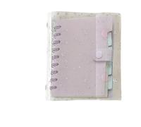 Carpeta de archivos - Carpeta transparente para cuadernos, portatarjetas portátil, diseño de estrellas para diario, cinta adhesiva, tickets escolar, oficina, profesor, estudiante, gestor de proyectos