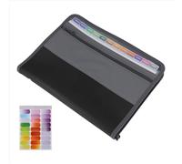 Carpeta de archivos con 13 bolsillos, con cremallera, para papel A4, A