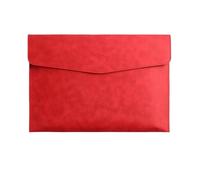 Carpeta de Archivos de Cuero 1 bolsa de cuero A4 for archivar, impermeable, resistente al desgaste, gran capacidad, for oficina, negocios y escuela(Red-A4)