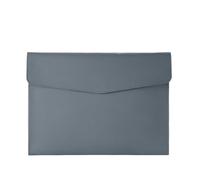 Carpeta de archivos de cuero A4, paquete de datos, bolsa for documentos, maletín, contrato de datos, bolsa for archivos, suministros escolares y de oficina(GRAY)
