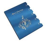 Carpeta de archivos de partituras archivables a largo plazo con exterior resistente a los arañazos y cambios rápidos para el intérprete y propietario del documento