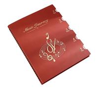Carpeta de archivos de partituras archivables a largo plazo con exterior resistente a los arañazos y cambios rápidos para el intérprete y propietario del documento