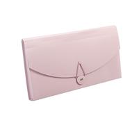 Carpeta de archivos en expansión, 13 bolsillos Organizador de archivos Acordian Documentos pequeños Billetera para tarjetas, cupones, recibos de factura de IVA (Rosa)