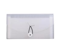 Carpeta de archivos Portatarjetas con 13 bolsillos, organizador de suministros oficina B6 PP, documento la carpeta archivos, bolsa for recibos, billetera expandible, for facturas(Transparent)