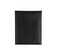 Carpeta de archivos profesional con cierre de botón - Estuche tipo cartera organizador de documentos A4(Black)