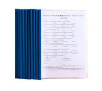 Carpeta De Barra Deslizante, A4 Cubierta De Encuadernación De Informes, 10 Piezas Deslizante Encuadernador, Cubiertas De Informe A4, Plástico Carpeta De Archivos, Para Clasificación Documentos, Azul