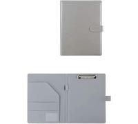 Carpeta de bloc de notas legal, tamaño A4, portapapeles de escritura for negocios, escuela, oficina, conferencia, 2 uds.(Light Gray)