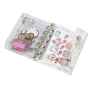 Carpeta De Caso - Claramente Organizador | Cubiertas De Hojas Con Diseño De Estrellas - PVC M5 12.6x25.5 Cm Cubiertas Protectora Transparentes | Proyectos De Escuela De Respaldo En Casa G