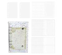 Carpeta de colección de pegatinas, vacío, transparente, holográfica, álbum de recortes, para pegatinas, para fotos, tarjetas dibujadas a mano, notas de estudio, niñas, estudiantes, niños, jóvenes