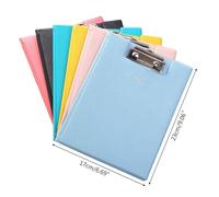 Carpeta de Colores Pastel Surtidos A5A4, portapapeles de Prueba, Carpeta de Archivos, Suministros de Oficina, Carpeta de Cuero con broches de presión(Rot,A5)