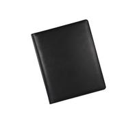 Carpeta de conferencias de piel, portapapeles, tamaño carta, carpeta de 4 anillas con portapapeles para oficina y oficina con bolsillo