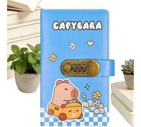 Carpeta De Desafío De 100 Sobres Pequeña, Cuaderno De Control De Presupuesto De Carpincho Con Cerradura, Carpeta De Gestión De Dinero, Para Autónomos, Familias, Parejas, Adultos, Oficina En (Blue)