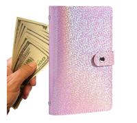 Carpeta de desafío de ahorro de dinero A6 con 100 envoltorios | 6,7 x 4,3 pulgadas PU presupuesto organizador para portátil | Rastreador de ahorro de dinero para objetivos financieros | Libro de