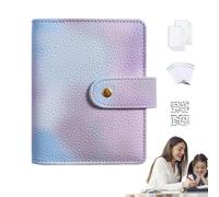 Carpeta de desafío de sobres,Organizador de carpetas de dinero A7 color macarrón para efectivo | Carpeta impermeable para presupuesto de efectivo, carpeta de ahorros de moda para planificador de presu