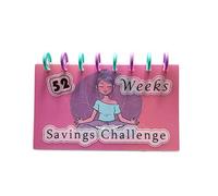 Carpeta de desafíos de ahorro de 52 semanas, guía práctica para ahorrar dinero con sobre, planificador diario financiero motivacional, diario de planificación financiera