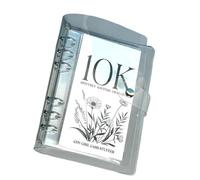 Carpeta de desafíos de ahorro mensual con cubiertas transparentes con estilos de sobres para administración de dinero Objetivo de ahorro Libro de seguimiento de objetivos financieros de 2, 5 / 5 /