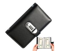 Carpeta de desafíos para ahorrar dinero | 7.09x4.33x0.79 inc Libro para ahorrar dinero | Herramienta portátil de planificación de presupuesto con cerradura | Familia Amigos Niños Regalo para