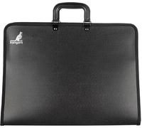 Carpeta de dibujo Kangaro A3 negro con asa