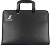 Carpeta de dibujo Kangaro A4 negro con asa
