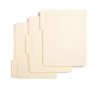 Carpeta de documentos - 1/3 pestañas carpetas de papel,100 piezas para el hogar Archivo Escolar Materiales Escolares Gestión Documento Organización