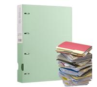 Carpeta de documentos: carpeta de archivos A4 de 4 hoyos perforados con diseño portátil para estudiantes adultos para niños, uso de la universidad escolar, organizador de papel para maestros que se en