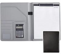 Carpeta de documentos de cuero, Entrevista de currículum for la conferencia oficina escuela negocios(Svart)