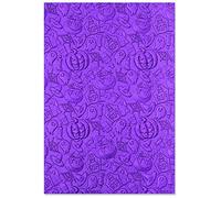 Sizzix Carpeta de Estampado de Impresiones texturizadas 3D Halloween Elements por Kath Breen | 665760 | Capítulo 3 2022, Papel, Multicolor, One Size