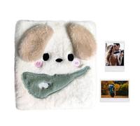 Carpeta de felpa: almacenamiento de tarjetas A6 de 8,27 pulgadas, cuaderno adhesivo, mini organizador con cubierta suave | Portatil portátil para recibos para artistas, álbumes de recortes, estudiante