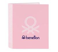 Carpeta de Folio 4 Anillas de Benetton Vichy, 270x60x330 mm