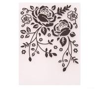 Carpeta de grabado en relieve de plástico para proyectos de manualidades - Plantilla de estampado y estampado reutilizable compatible con la mayoría de máquinas de repujado, álbumes de recortes y