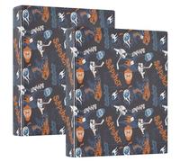 Carpeta de hockey sobre hielo con anillas redondas de 1.5 pulgadas, pelotas deportivas, 3 anillas, para oficina, escuela, suministros de trabajo, carpeta de archivos, capacidad para 200 hojas