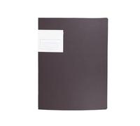 Carpeta de información PP Papel música Organizador plástico Páginas Bolsa Archivo presupuesto Libro colección transparente(Brown)