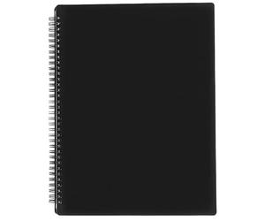 Carpeta de música A4 de 40 páginas con clave de sol, encuadernada para profesores y estudiantes, páginas antirreflejos, cubierta negra