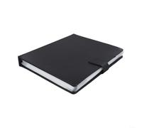 Carpeta de música con 60 páginas para A4 para partituras, con cuero cómodo y prácticas soluciones de almacenamiento (negro)