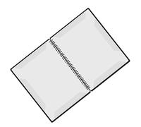 Carpeta de música de piano con páginas intercambiables para práctica y clip de libro de música