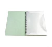 Carpeta de música transparente para A4 para partituras, construcción flexible con resistencia al agua y agarre seguro para un fácil manejo (verde)