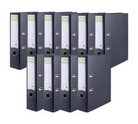 Carpeta de oficina DONAU PREMIUM MAXI/FSC A4 /80 mm - 8 cm/Negra - Pack de 10 Carpetas / 10 unidades/Archivador A4