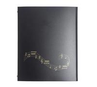 Carpeta de partituras 4 páginas, carpeta A4 desmontable con capacidad 52, for teclado Piano, violín y violonchelo para Partituras, Archivos