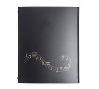 Carpeta de Partituras A4, Carpeta de Partituras de 4 Páginas, Capacidad de 52 Páginas, Carpeta de Hojas Desmontable para Teclado, Violín y Violonchelo