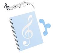 Carpeta De Partituras A4, Carpeta Notas Musicales, Carpeta Para Partituras De Coral, Carpeta Fundas Plastico A4 Musical Con 1 Clip, Almacenamiento De Partituras, Carpetas Para Partituras (Azul)