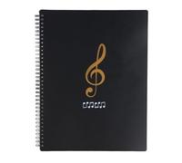 Carpeta de Partituras A4 con 50 Compartimentos y 100 Páginas Transparentes, Carpeta de Música Multifuncional Impermeable para Registros de Hojas Musicales, Papel, Pinturas, Documentos y Fotos