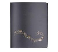 Carpeta de Partituras, Capacidad de 60 Pginas Carpeta de Archivos de Partituras con Diseo de Resorte Doble de Archivo de Grabables de