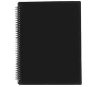 Carpeta de partituras de piano A4 negra con clave de agudo, organizador de partituras de piano de 40 páginas, encuadernado para músicos, estudiantes, profesores