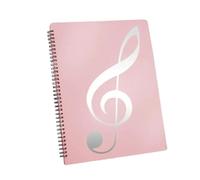 Carpeta de partituras música multicapa Flexible, carpeta Piano desmontable 40 páginas, se adapta al tamaño letra escribible para Partituras, Archivos(Pink)
