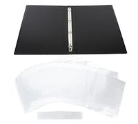 Carpeta de partituras tamaño A4 Carpeta de partituras de piano Soporte de almacenamiento expandible desmontable de 4 páginas con carcasa y clips de acero para estudiantes y