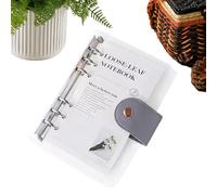 Carpeta de planificación recargable A6 - Cuaderno transparente para viajeros con 6 anillas, bloc de notas anual para la salud mental hábito tarea entrenamiento limpieza de la casa cumpleaños