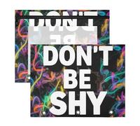 Carpeta de plástico adorable para carpetas de 3 anillas, paquete de 2 suministros de arte para profesores, almacenamiento Don't Be Shy