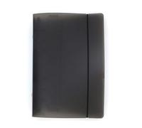 Carpeta de polipropileno A5 con páginas y bolsillo para carpetas, color negro